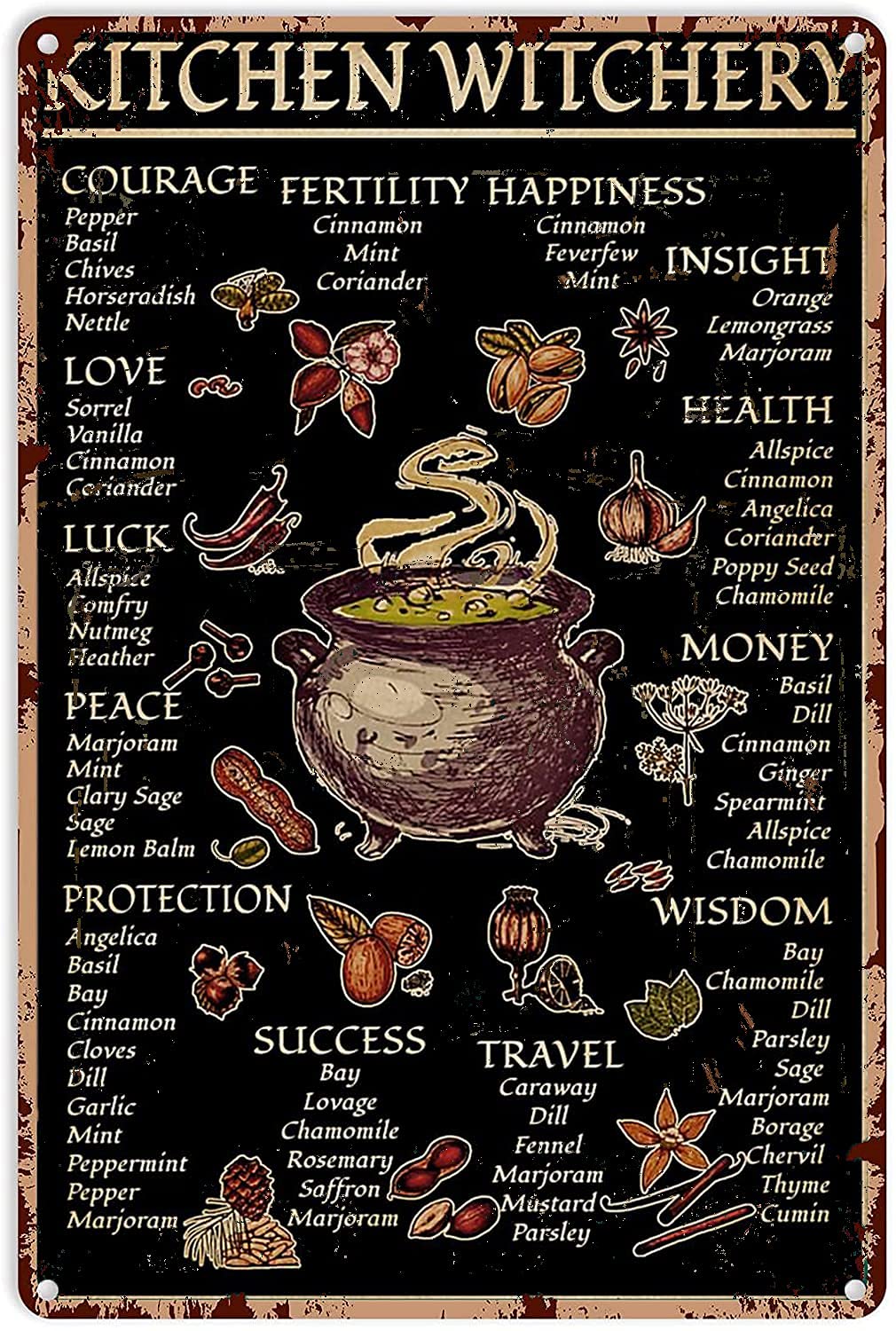 Kitchen Witch Baking - Decorazione da Cucina a Tema Strega,