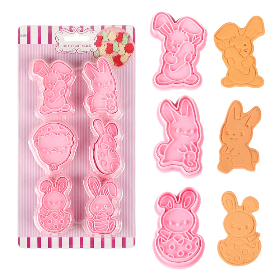 Baking Kitchen Set - 6 pz/set Coniglietto di Pasqua Formine