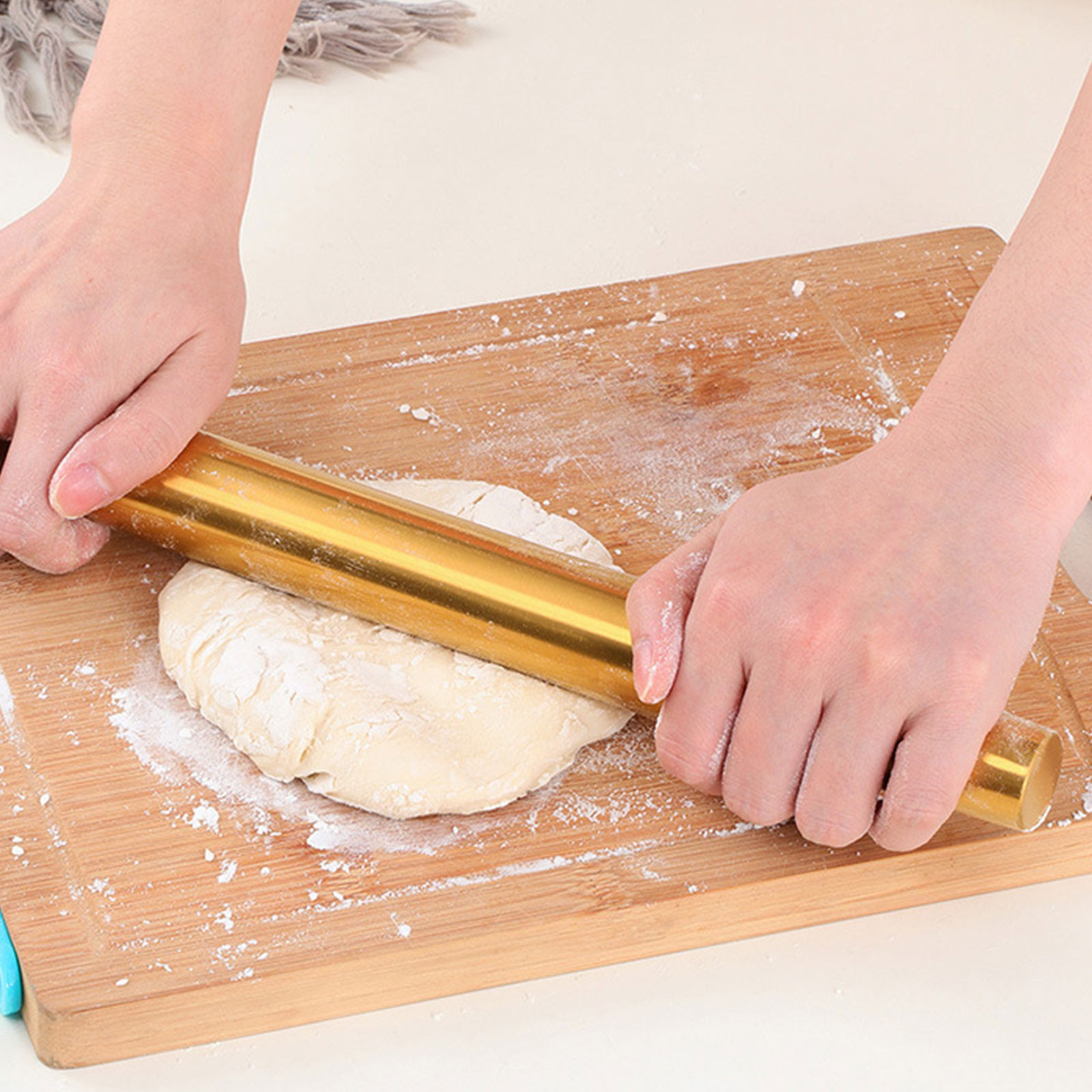 Kitchen Roller Baking - Mattarello in Acciaio Inox Dorato per